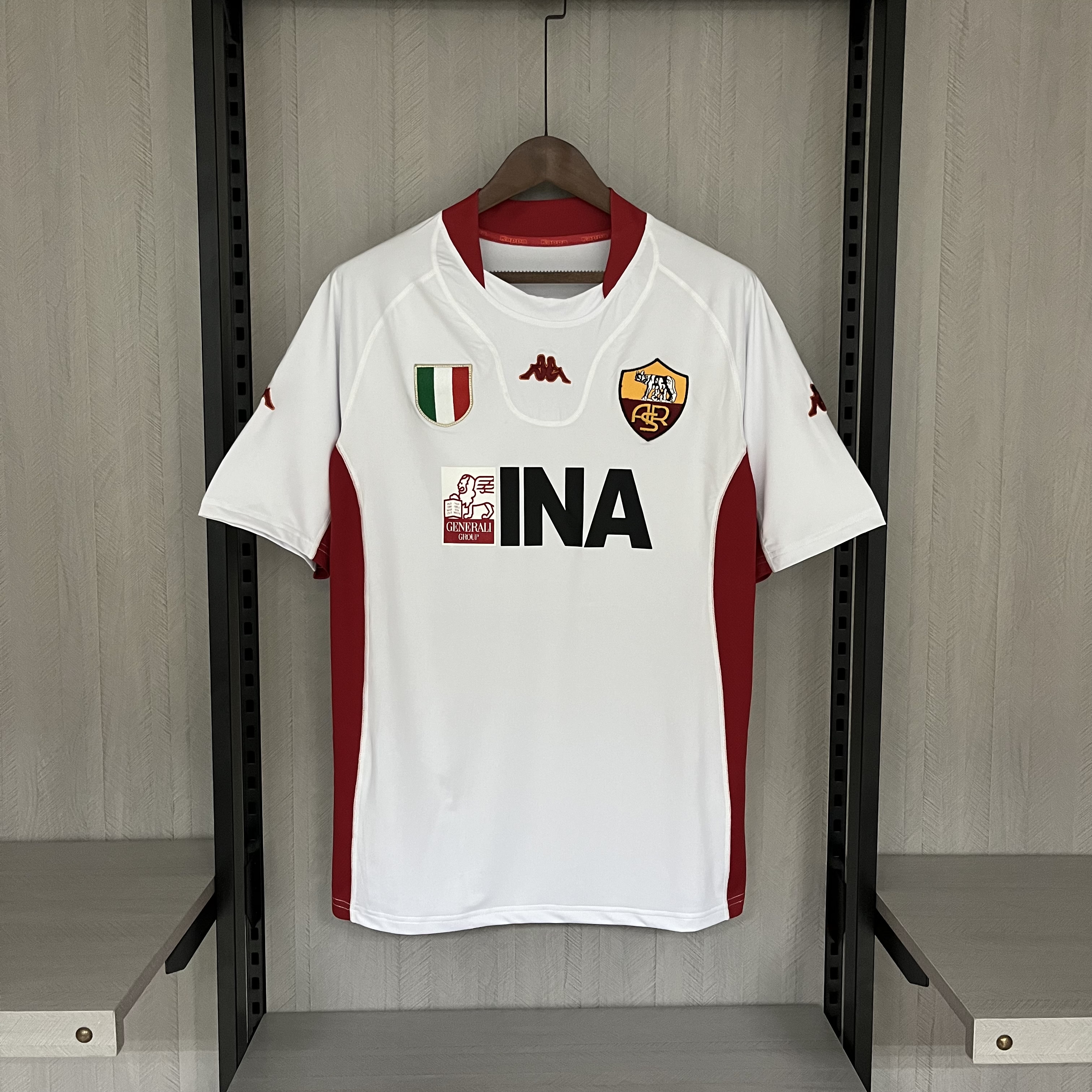 Camisola alternativa AS Roma 2001/2002  - Versão adepto 1