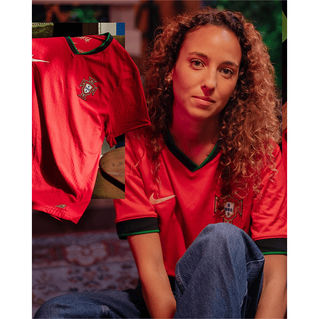 Camisola Principal Portugal Euro 2024 - Versão feminina