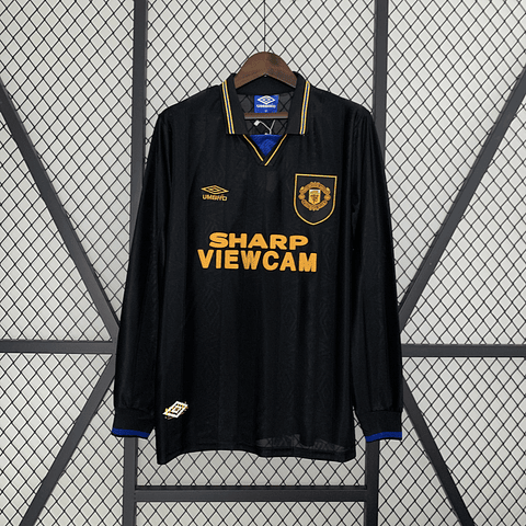 Camisola alternativa Manchester United 1993/1995 - versão adepto - Manga comprida