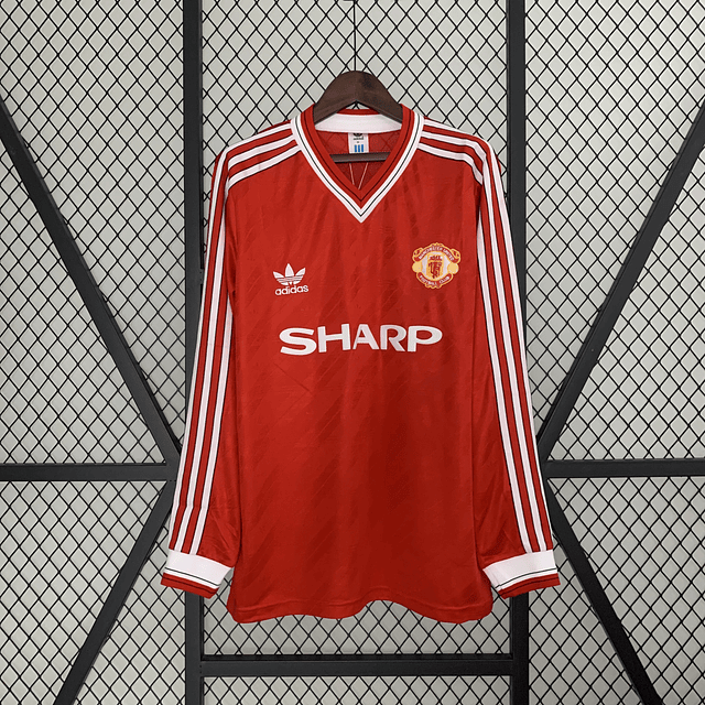 Camisola principal Manchester United 1986/1988 - versão adepto - Manga comprida