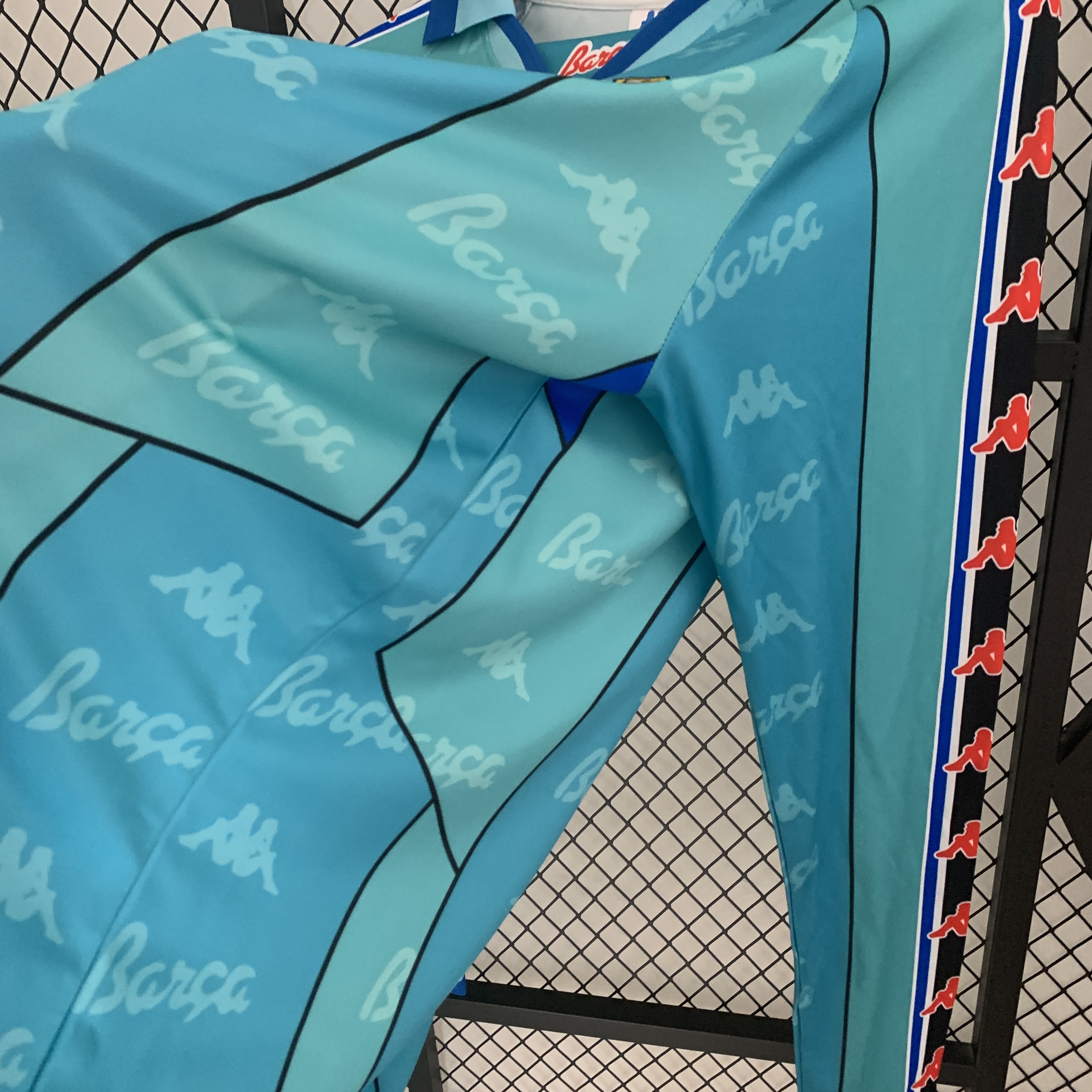 Camisola alternativa Barcelona 1996/1997 Manga comprida - Versão adepto 8