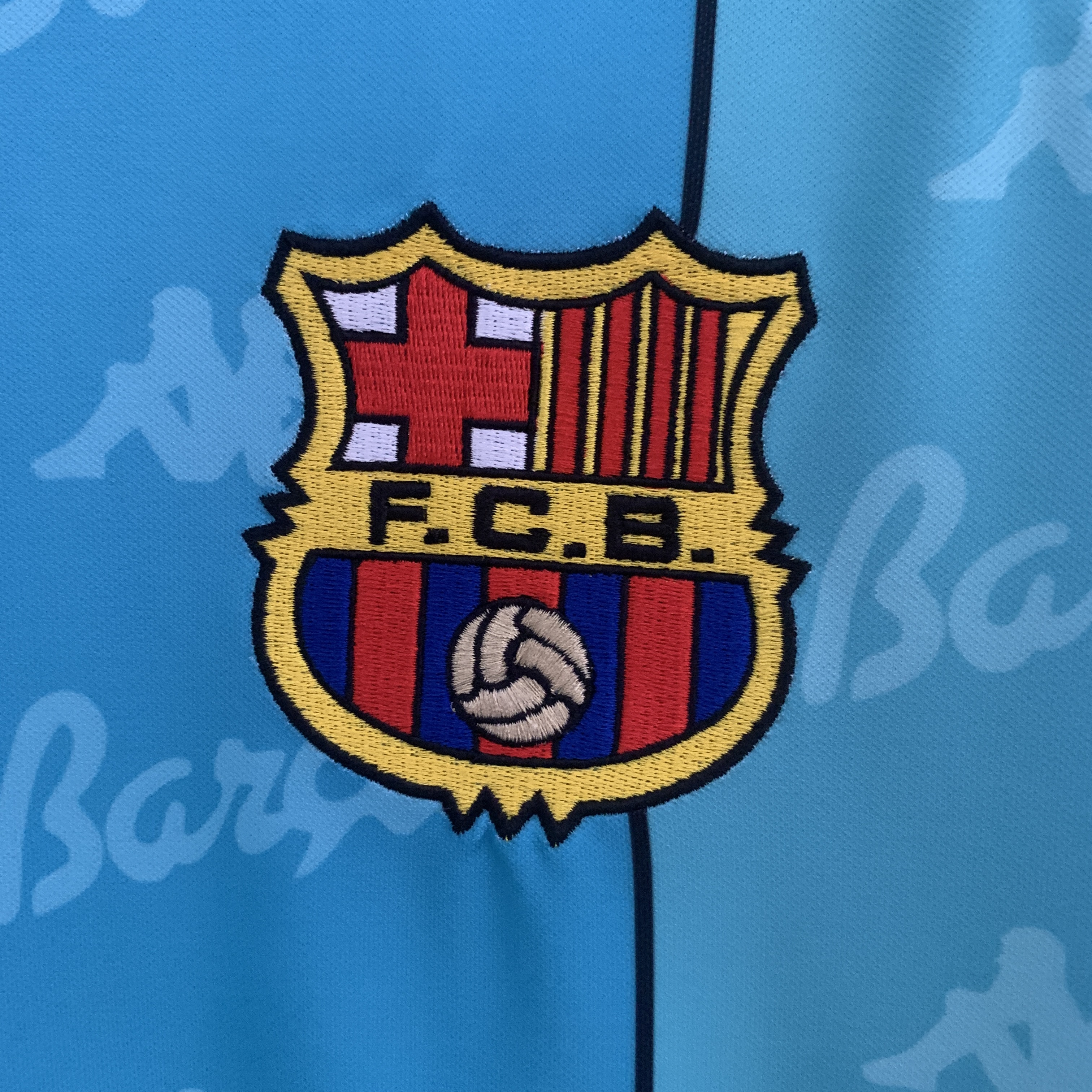 Camisola alternativa Barcelona 1996/1997 Manga comprida - Versão adepto 4