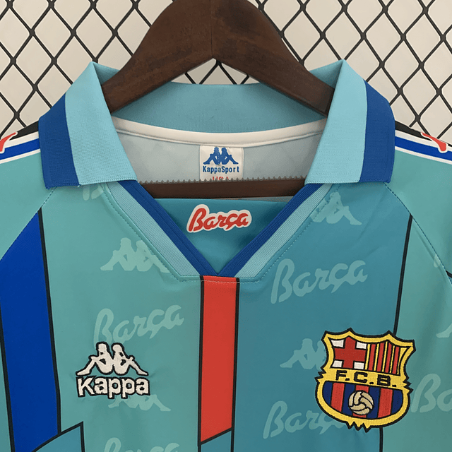 Camisola alternativa Barcelona 1996/1997 Manga comprida - Versão adepto