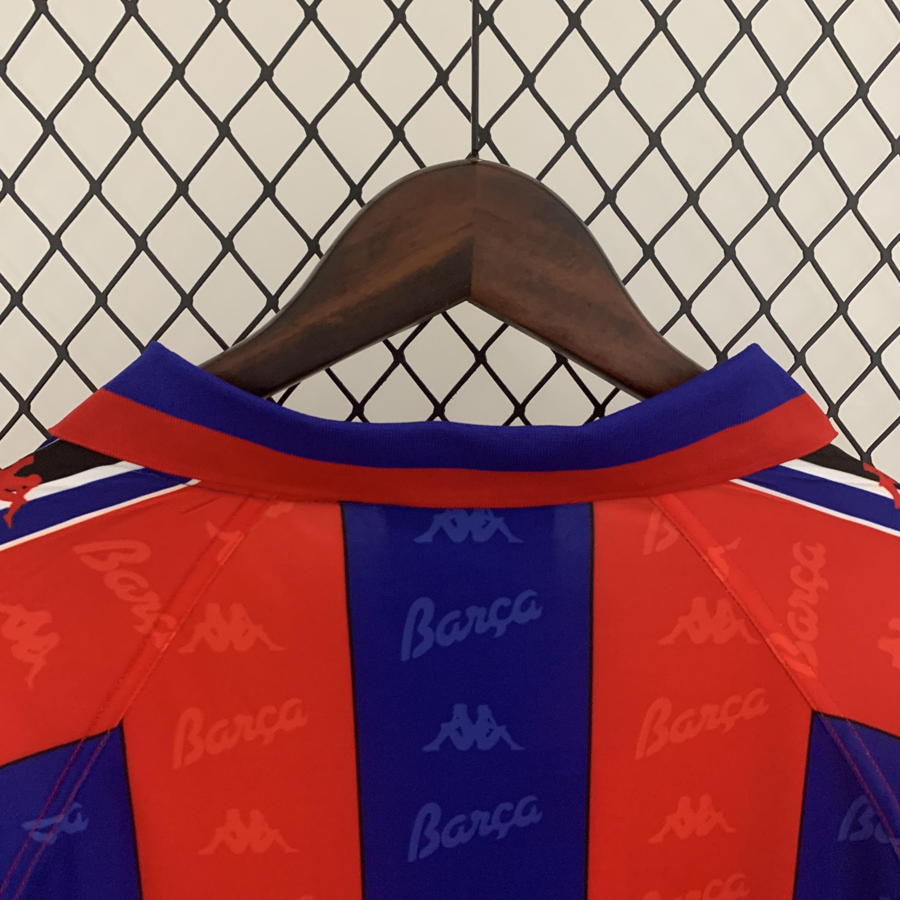 Camisola principal Barcelona 1996/1997 Manga comprida - Versão adepto 7