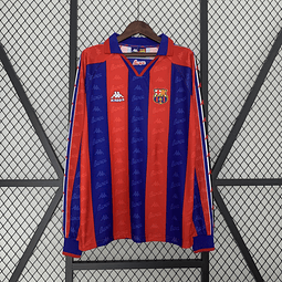 Camisola principal Barcelona 1996/1997 Manga comprida - Versão adepto