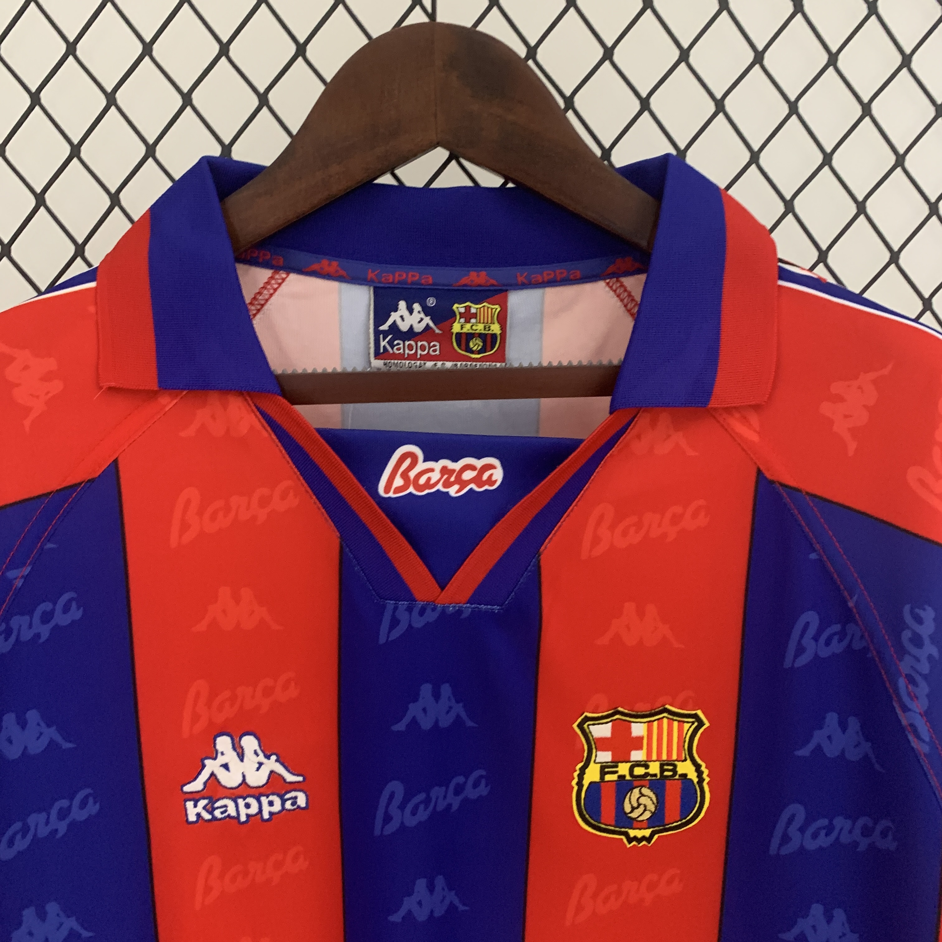 Camisola principal Barcelona 1996/1997 Manga comprida - Versão adepto 6