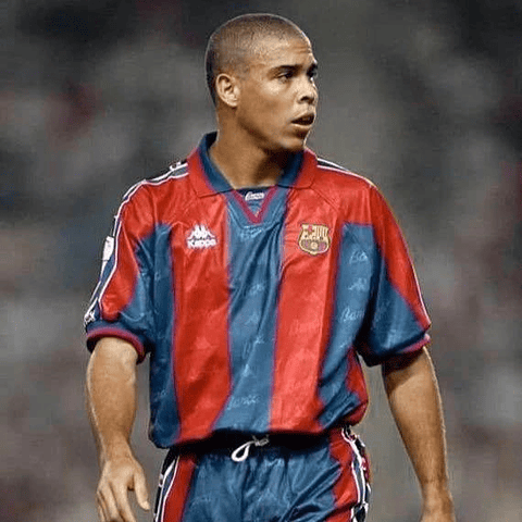 Camisola principal Barcelona 1996/1997 Manga comprida - Versão adepto