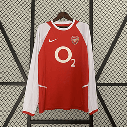 Camisola principal Arsenal 2002/2004 - Versão adepto - Manga comprida