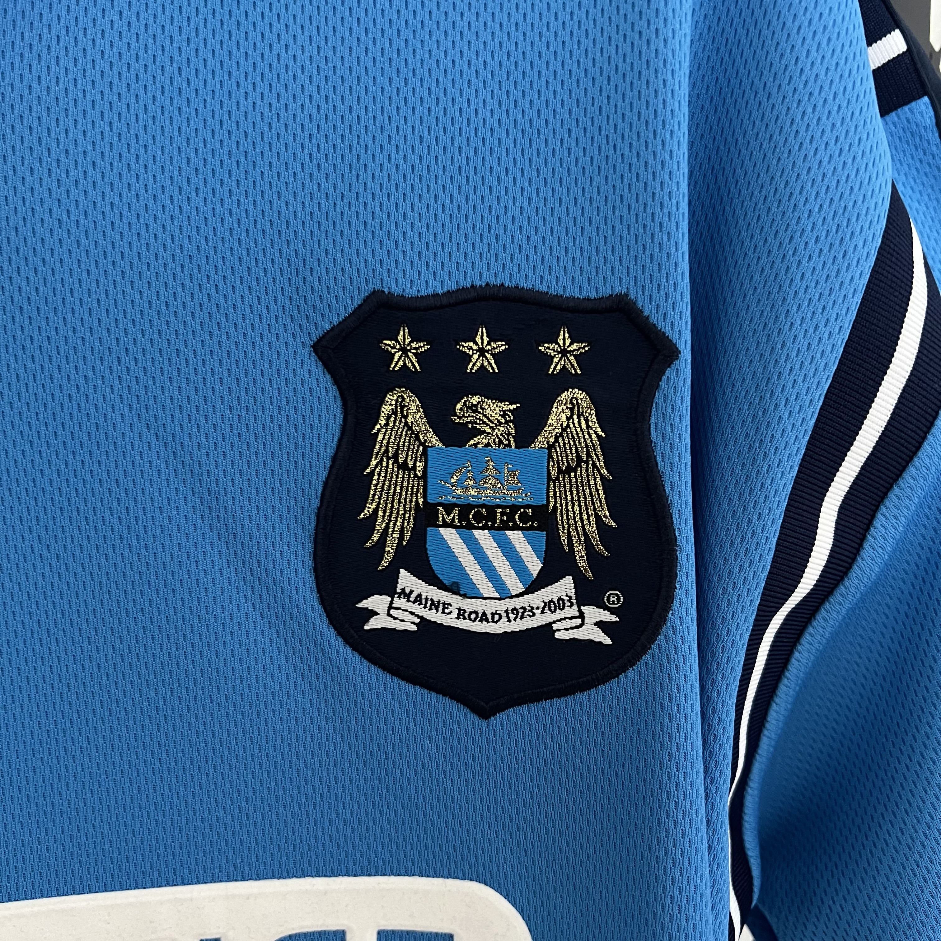 Camisola principal Man City 2002/2003 - Versão adepto 3