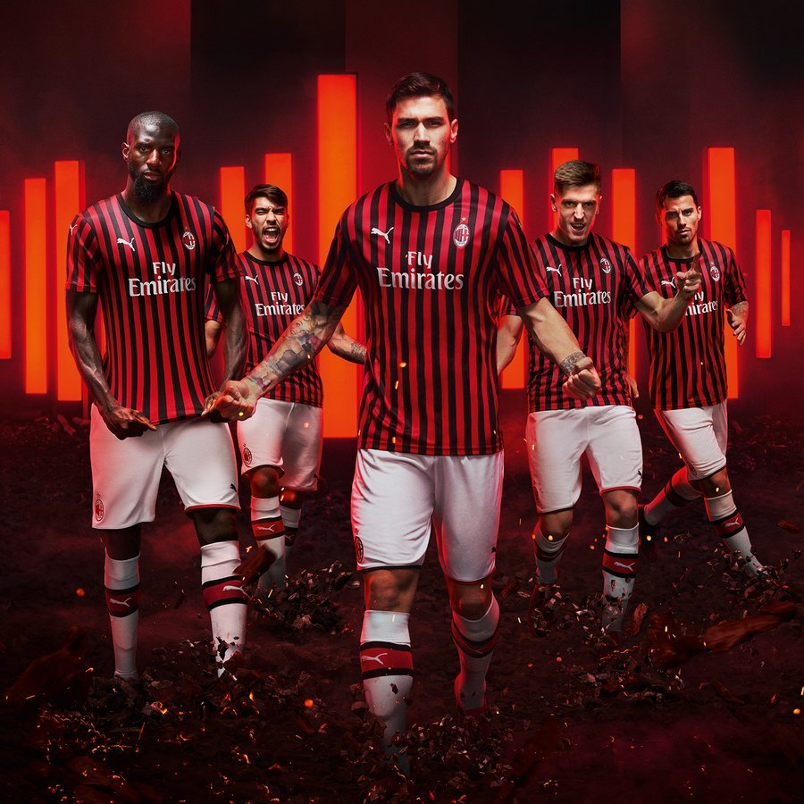 Camisola Principal Ac Milan 2019/2020 - Versão adepto  2