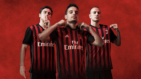 Camisola Principal Ac Milan 2016/2017 - Versão adepto