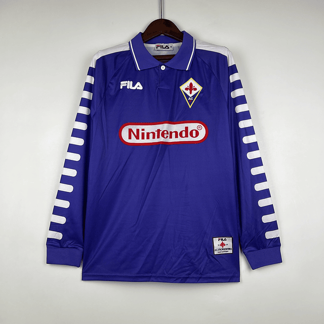 Camisola Principal Fiorentina 1998/1999 - Versão adepto - Manga comprida