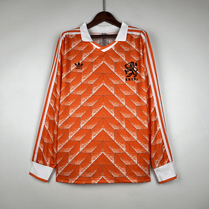 Camisola principal Holanda 1988- Versão adepto - Manga comprida