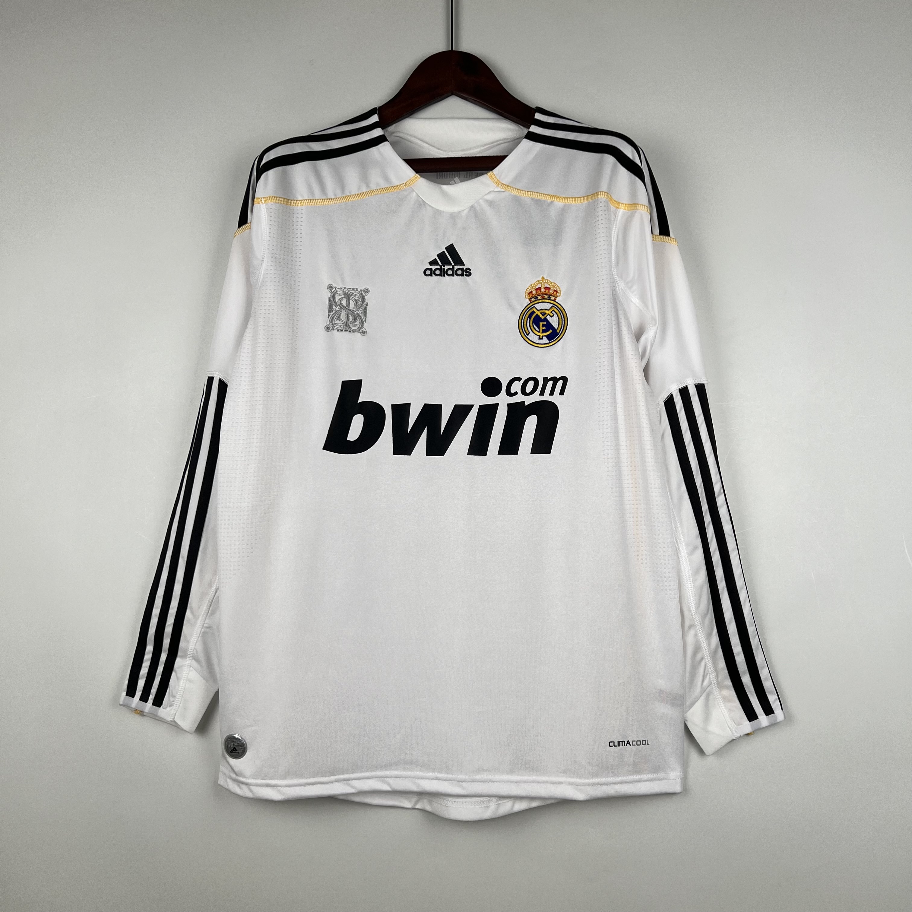 Camisola principal Real Madrid 2009/2010 - Versão adepto - Manga comprida 1