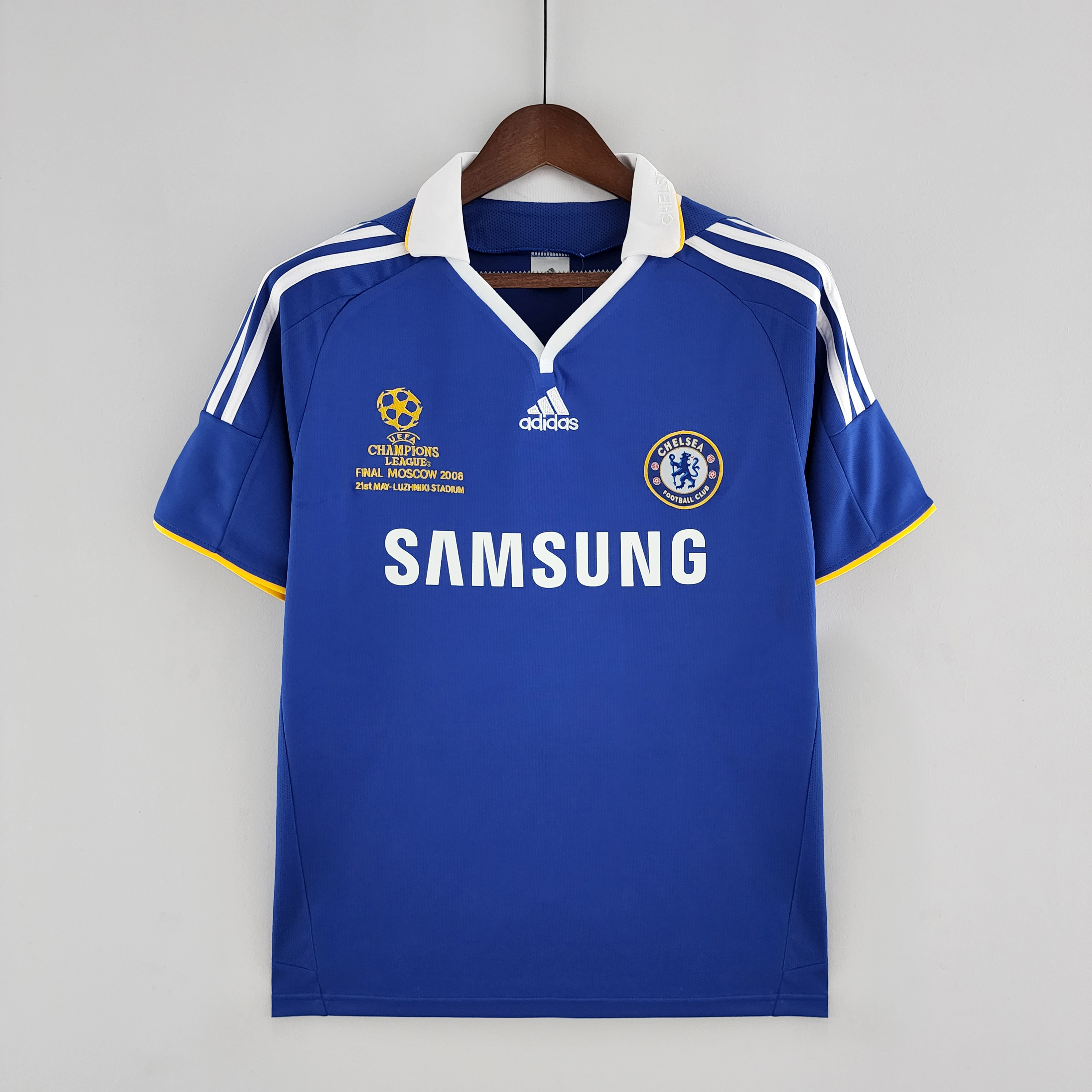 Camisola Principal Chelsea 2008/2009 Final UCL - Versão adepto 1