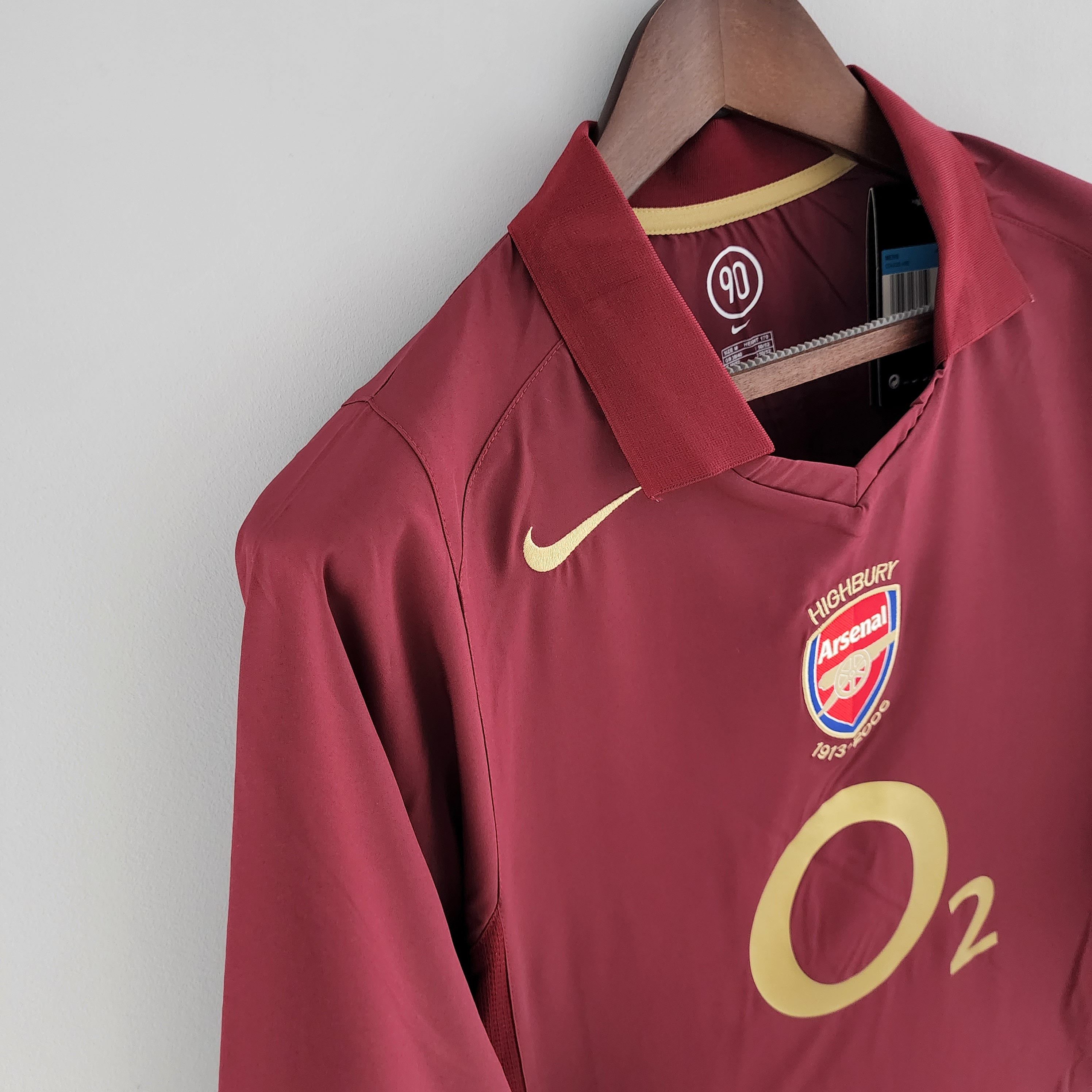 Camisola principal Arsenal 2005/2006 - Versão adepto - Manga comprida 8