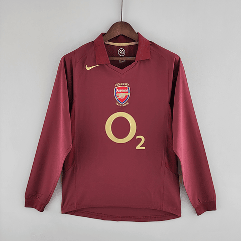 Camisola principal Arsenal 2005/2006 - Versão adepto - Manga comprida