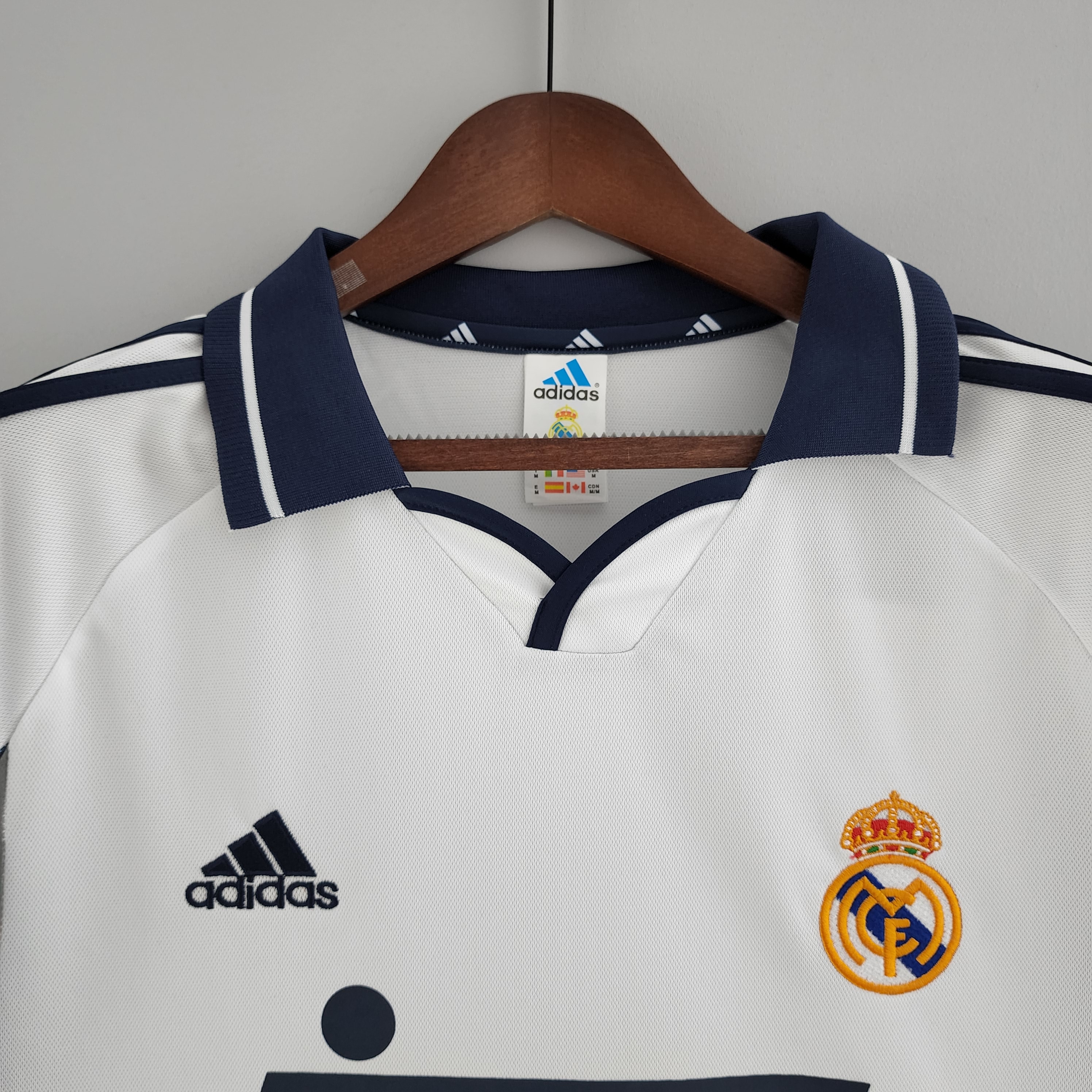 Camisola principal Real Madrid 2000/2001 - Versão adepto 6
