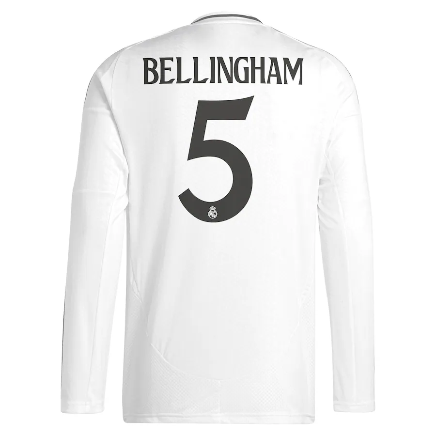 Camisola Principal Real Madrid 24/25 - Bellingham 5 - Manga comprida 3