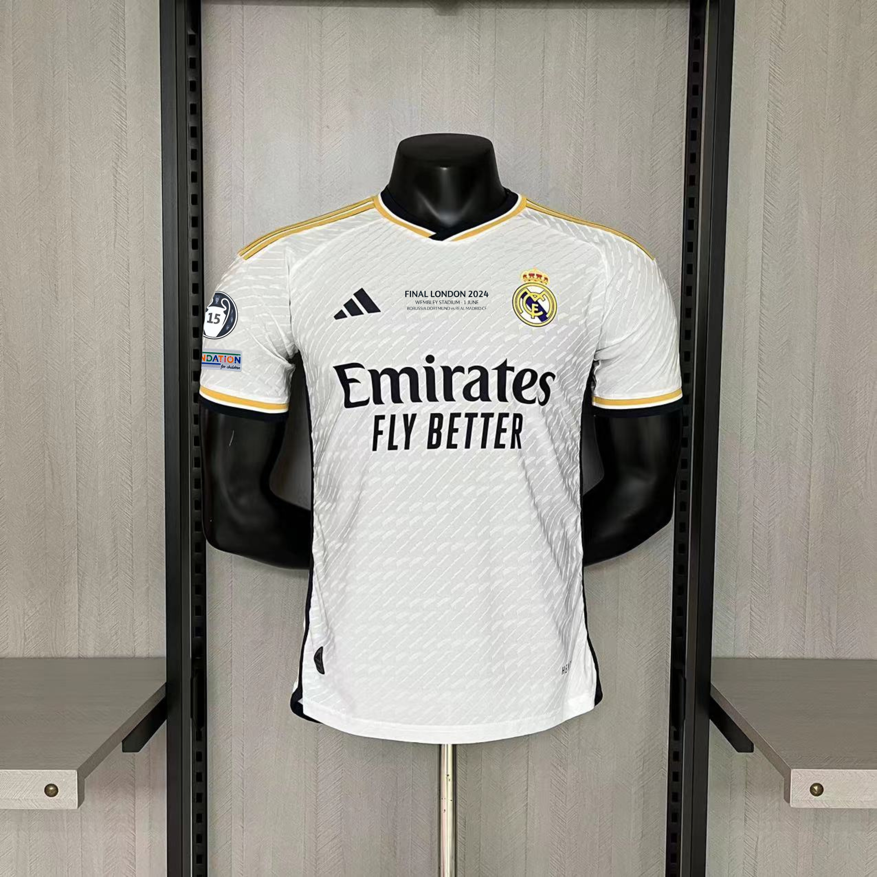 Camisola Principal Real Madrid 23/24 - Final Champions League 3