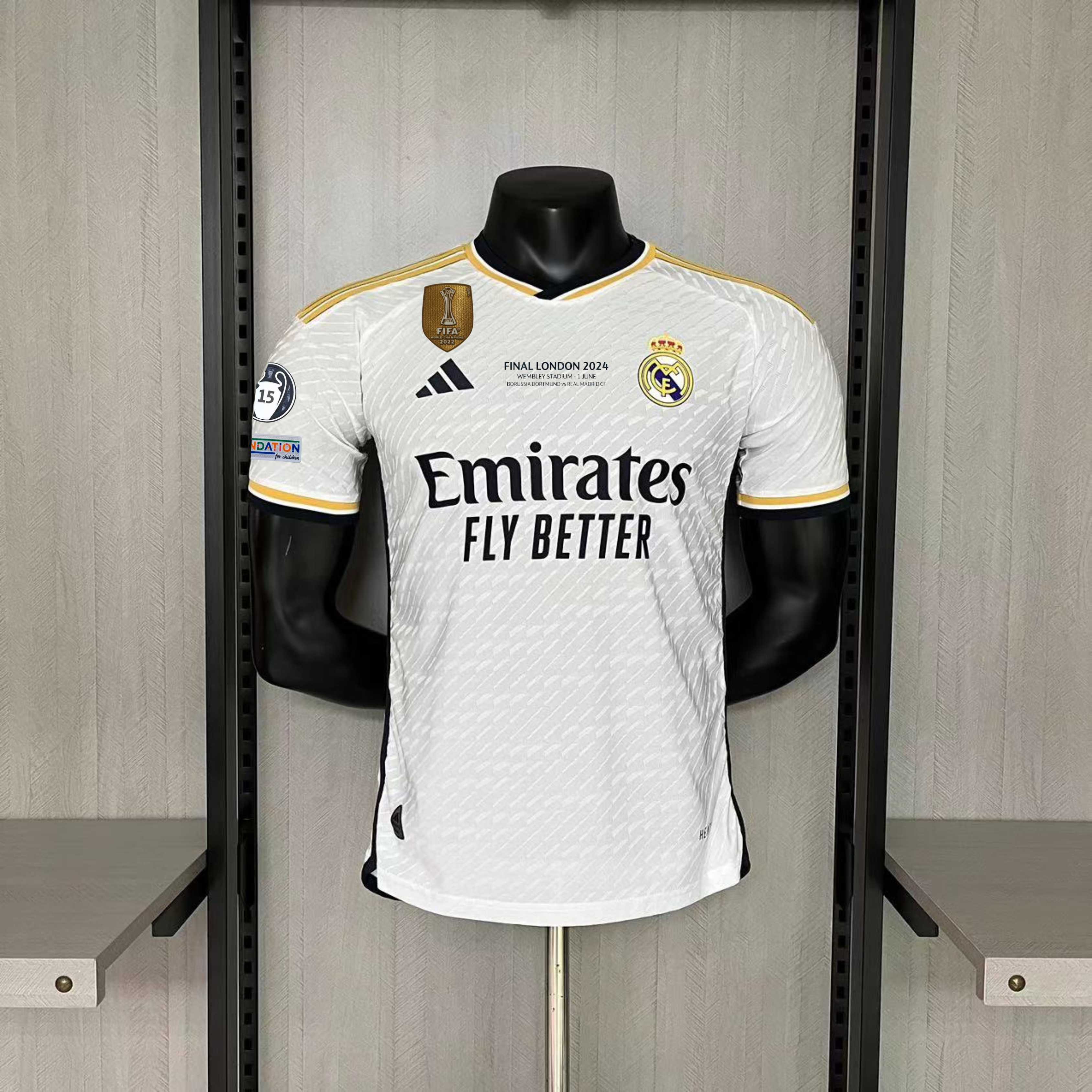 Camisola Principal Real Madrid 23/24 - Final Champions League 4