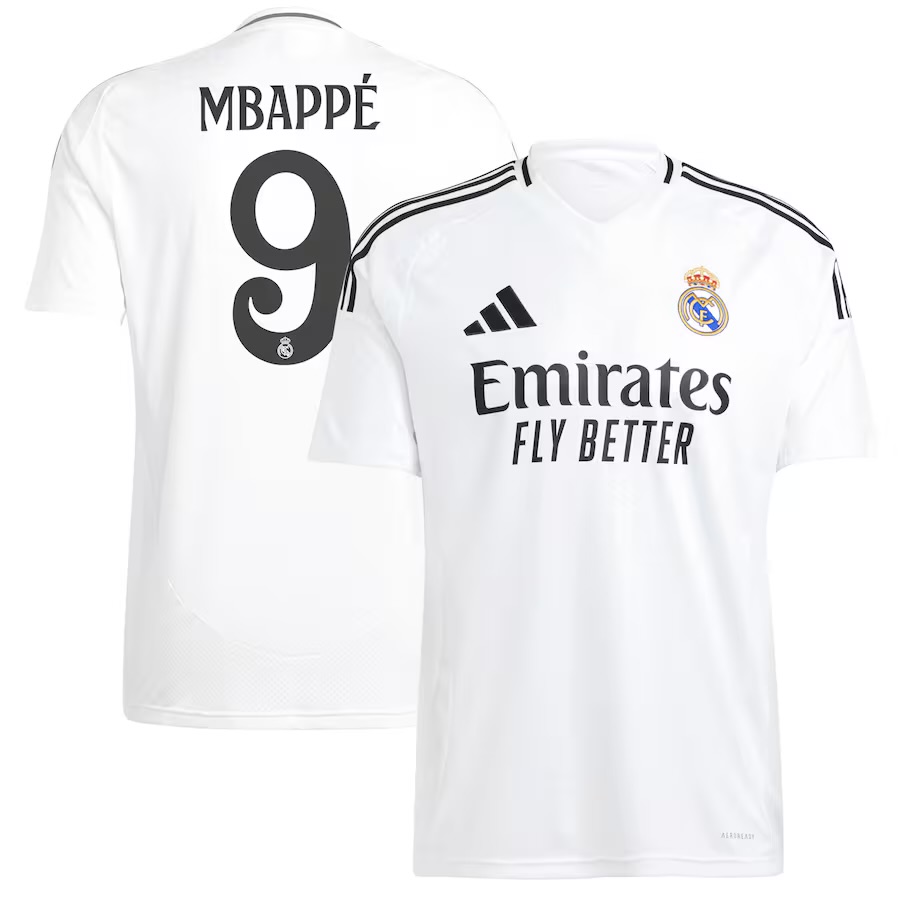 Camisola Principal Real Madrid 24/25 - Mbappé 9 1