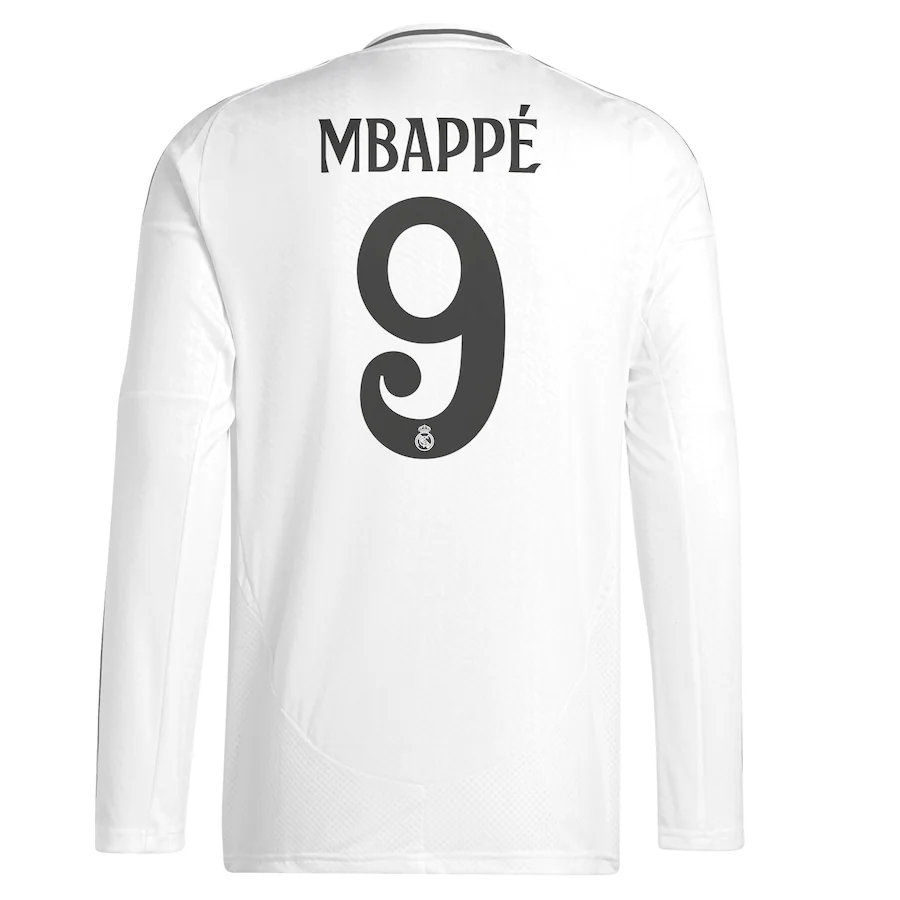 Camisola Principal Real Madrid 24/25 - Mbappé 9 - Manga comprida 3
