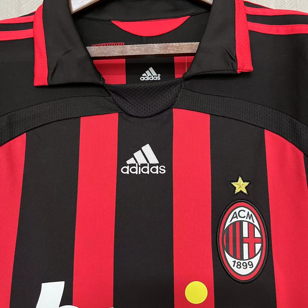 Camisola Principal Ac Milan 2006/2007 - Kaka 22 - Versão adepto 7