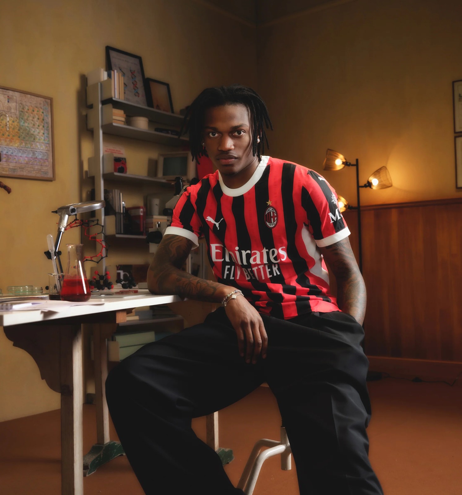 Camisola principal AC Milan 24/25 - Rafa Leão 10 2