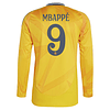 Camisola alternativa Real Madrid 24/25 - Mbappé 9 - Manga comprida