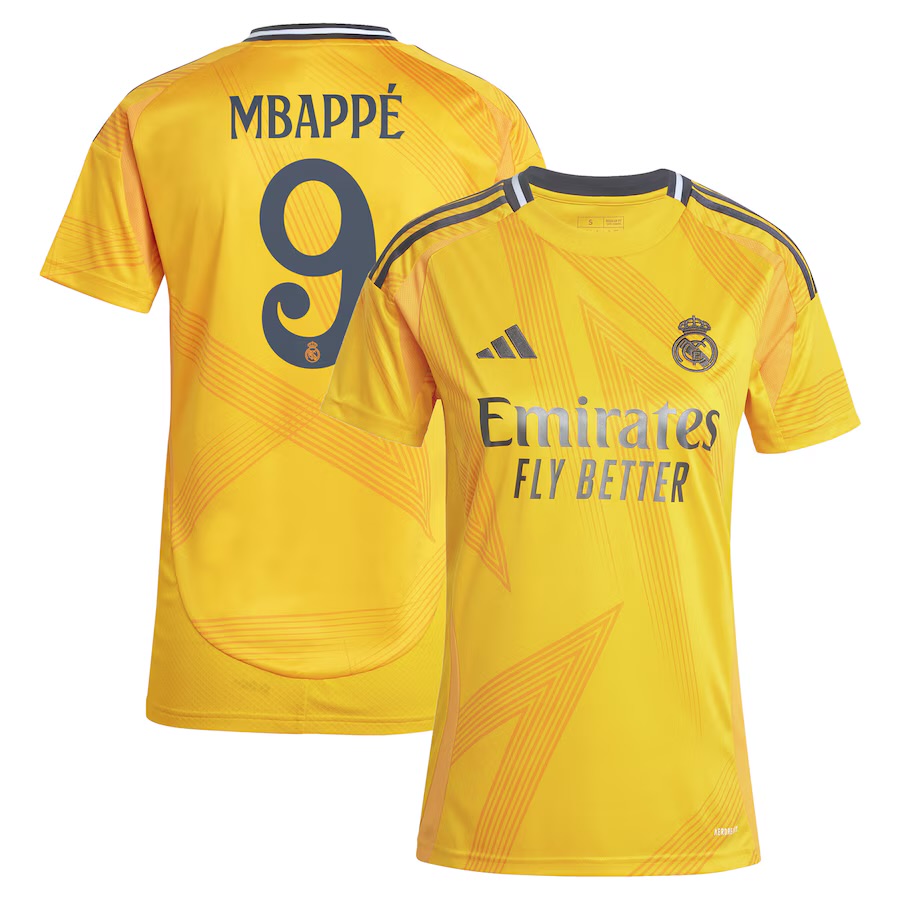 Camisola alternativa Real Madrid 24/25 - Mbappé 9 - Versão feminina 1