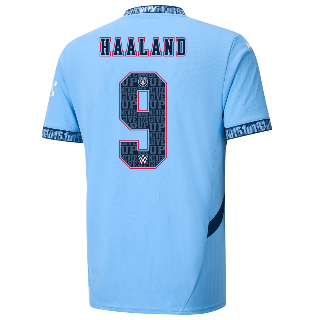 Criança - Camisola principal Man City 24/25 - Haaland 9 5