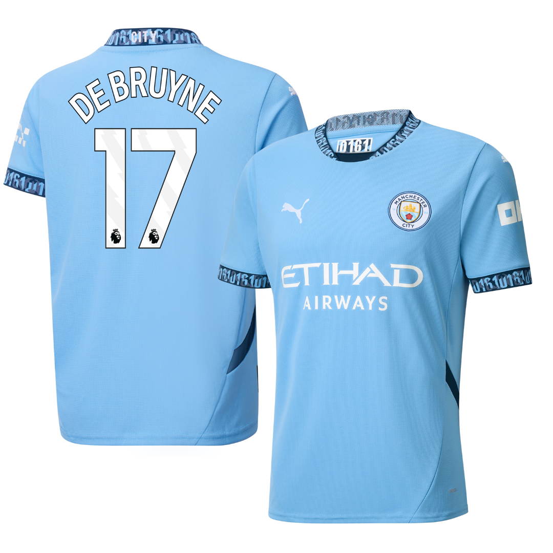 Criança - Camisola principal Man City 24/25 - De Bruyne 17 1