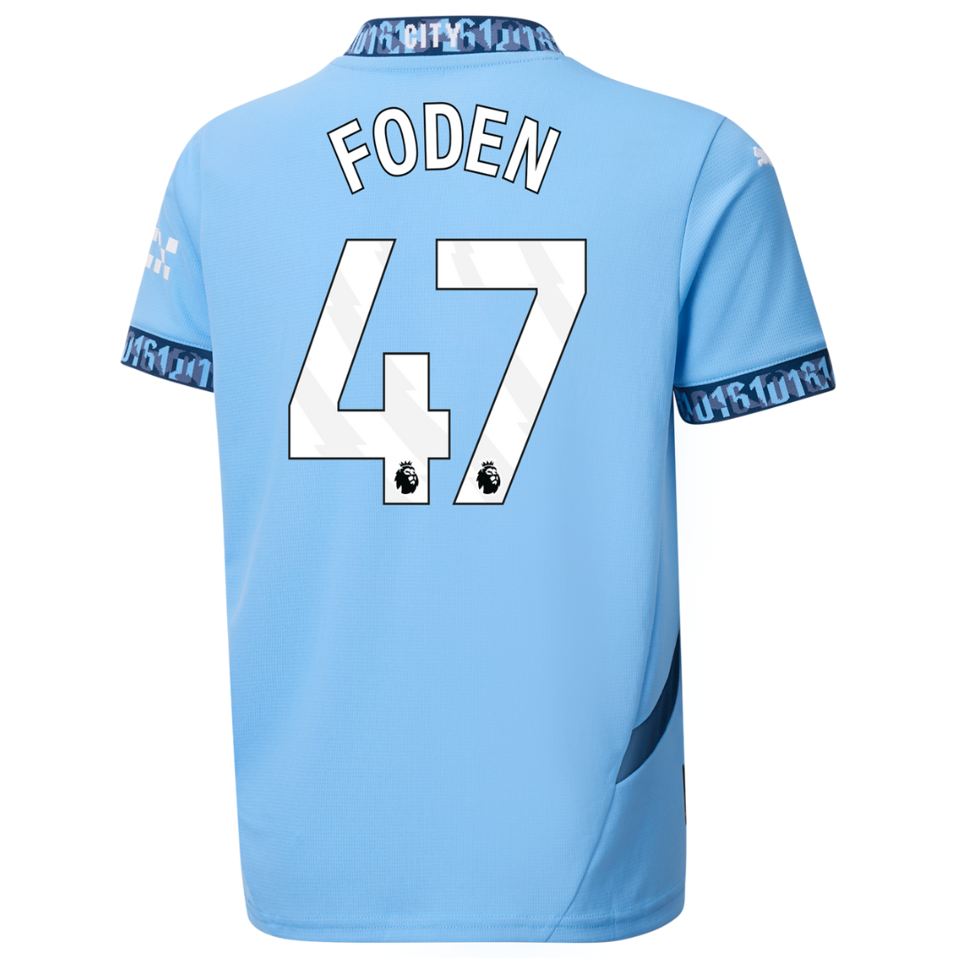 Criança - Camisola principal Man City 24/25 - Foden 47 3