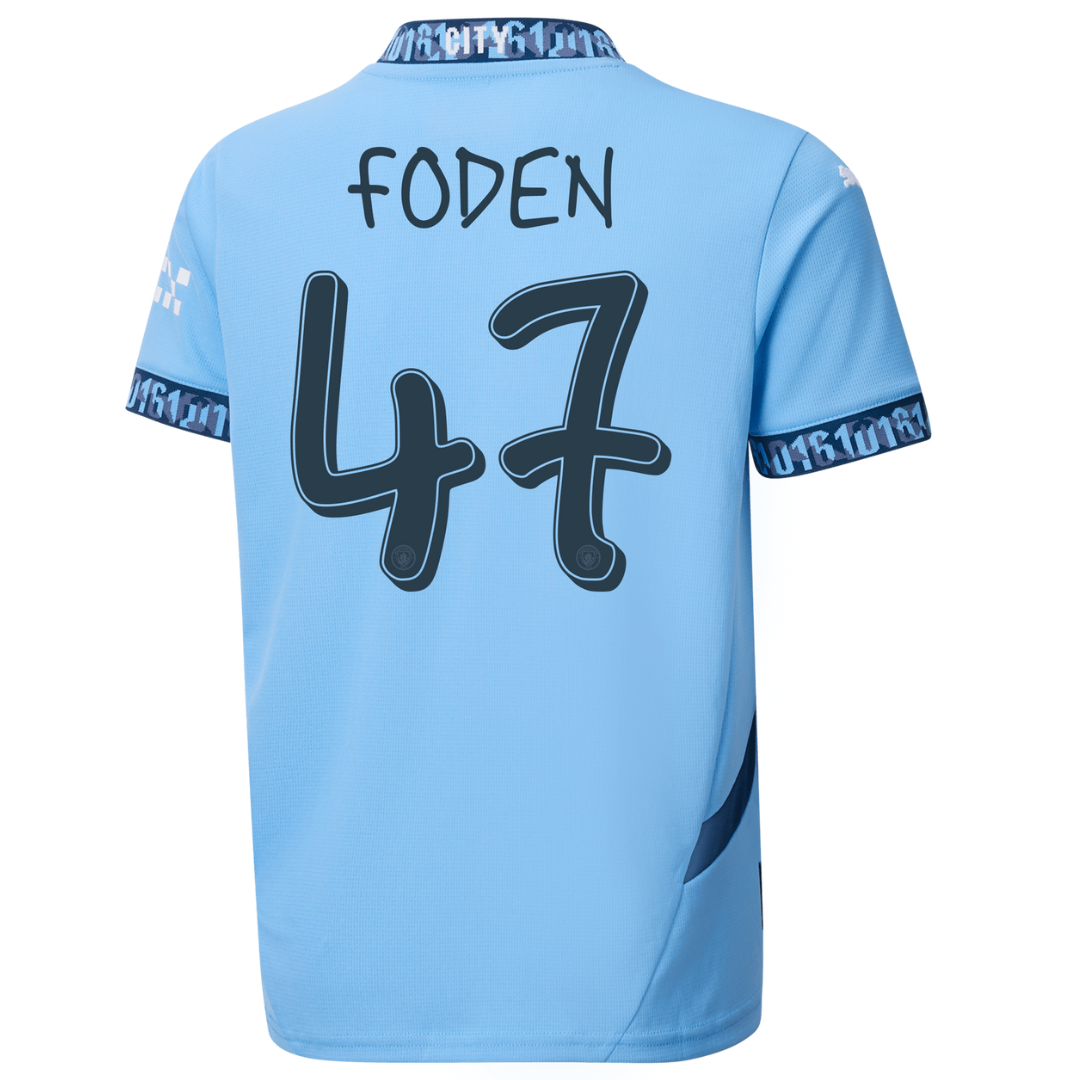 Criança - Camisola principal Man City 24/25 - Foden 47 4