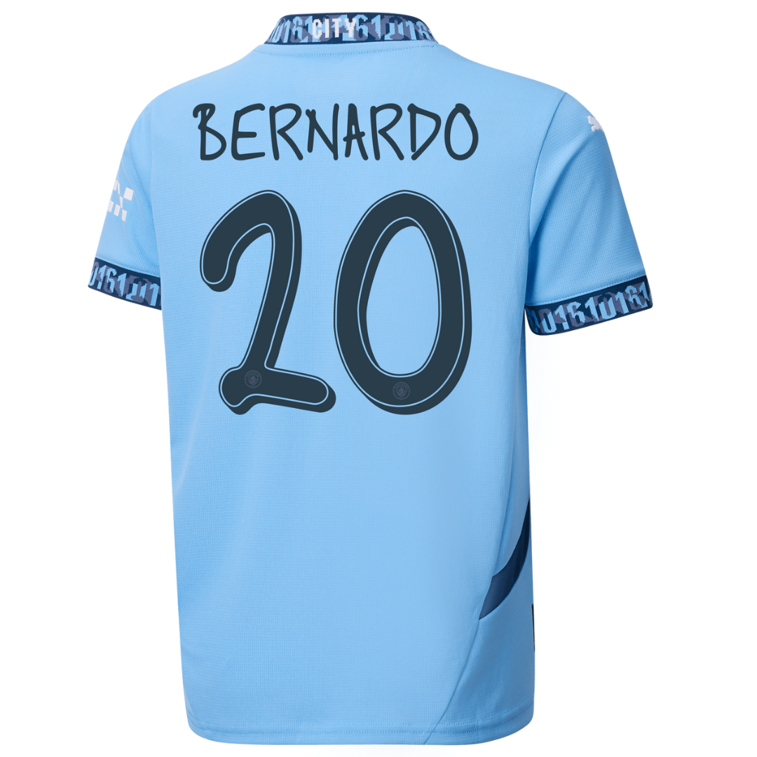 Criança - Camisola principal Man City 24/25 - Bernardo 20 3