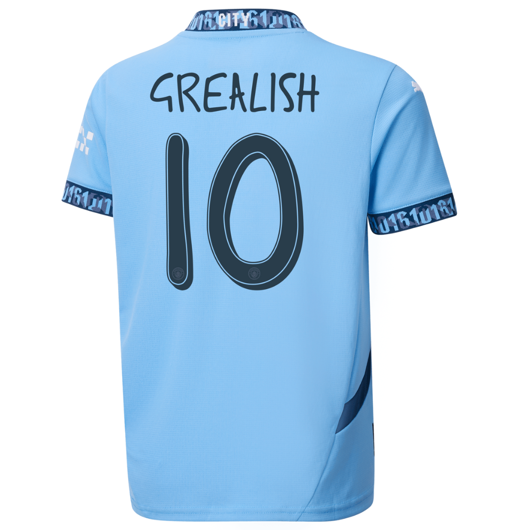 Criança - Camisola principal Man City 24/25 - Grealish 10 4