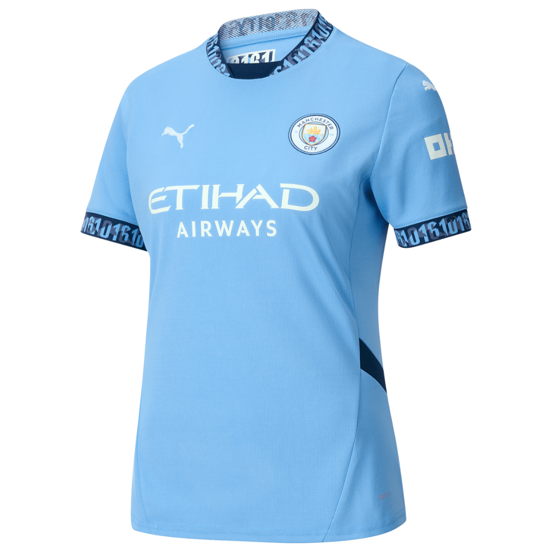 Camisola Principal Man City 24/25 - De Bruyne 17 - Versão feminina 6