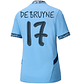 Camisola Principal Man City 24/25 - De Bruyne 17 - Versão feminina - Thumbnail 4