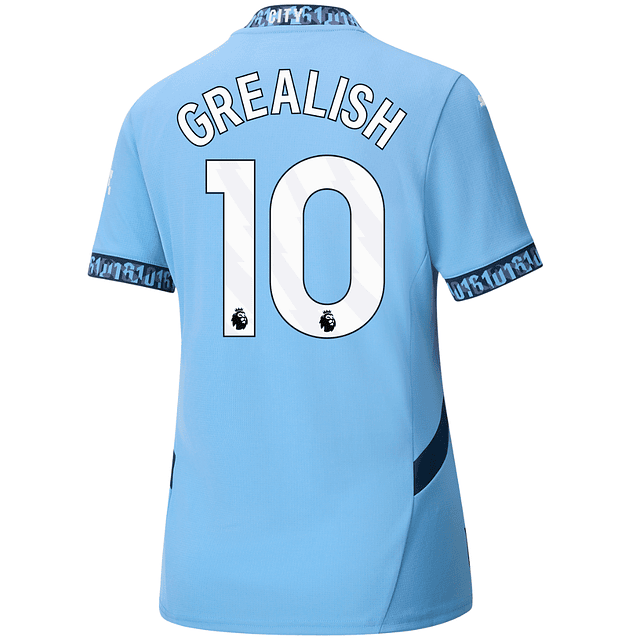 Camisola Principal Man City 24/25 - Grealish 10 - Versão feminina