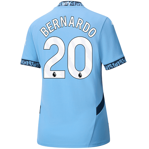 Camisola Principal Man City 24/25 - Bernardo 20 - Versão feminina