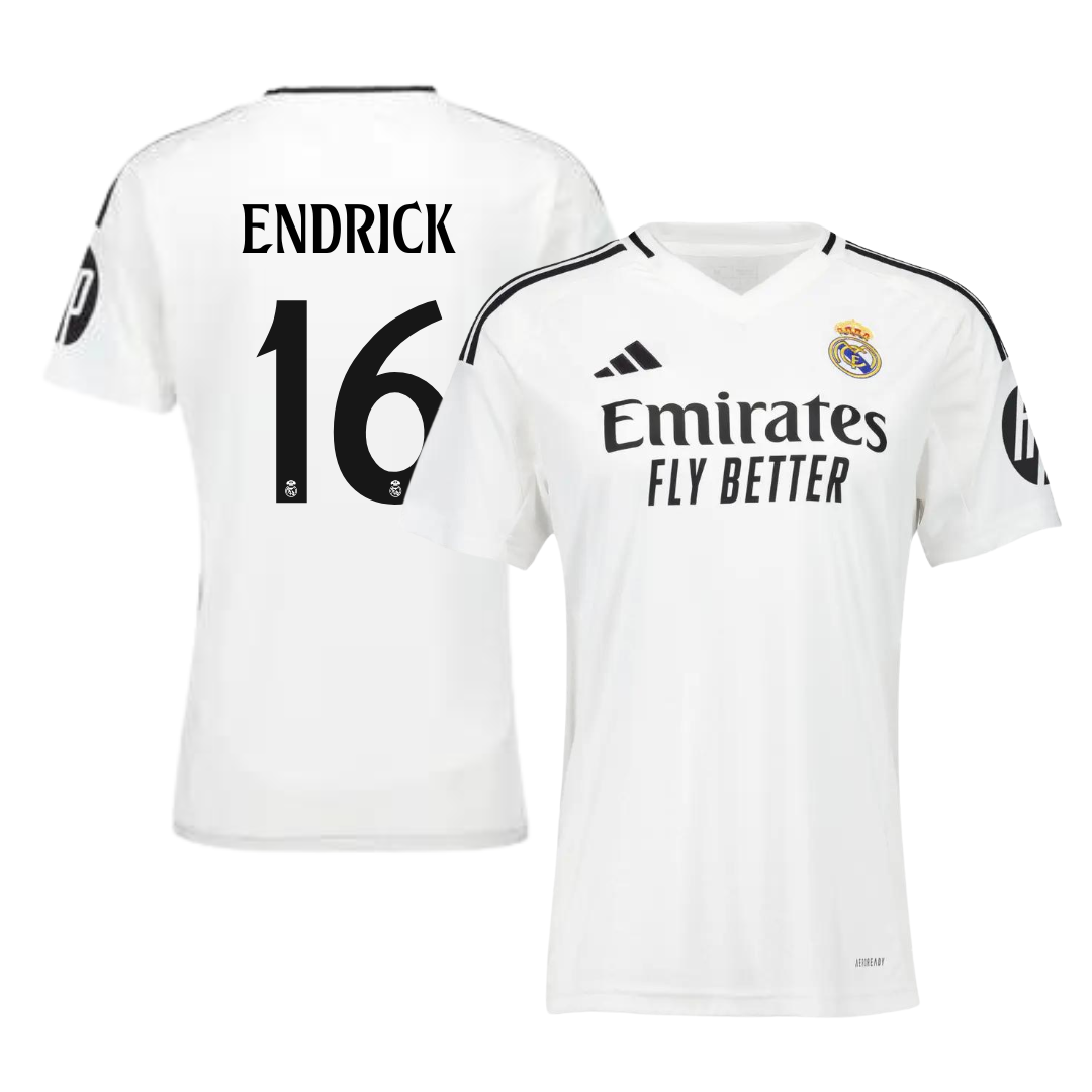 Camisola principal Real Madrid 24/25 - Endrick 16 - Versão feminina 1