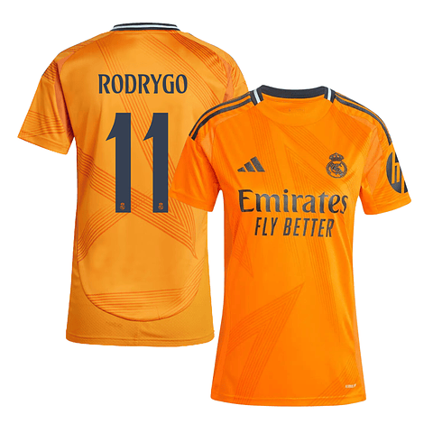 Camisola alternativa Real Madrid 24/25 - Rodrygo 11 - Versão feminina