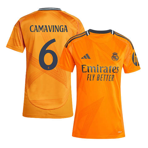 Camisola alternativa Real Madrid 24/25 - Camavinga 6 - Versão feminina