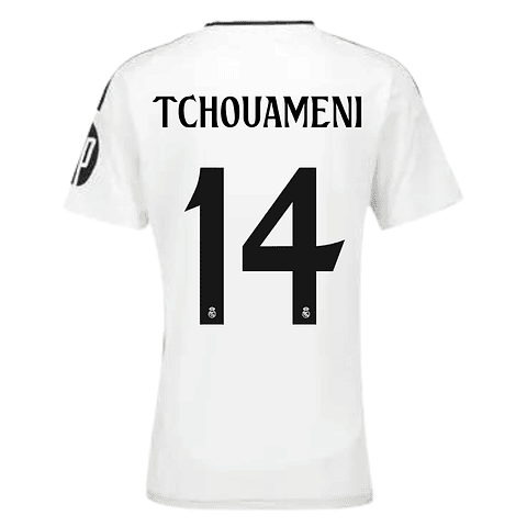 Camisola principal Real Madrid 24/25 - Tchouameni 14 - Versão feminina