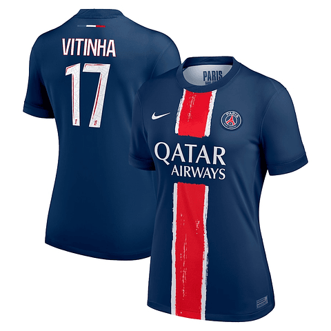 Camisola principal PSG 24/25 - Vitinha 17 - Versão feminina