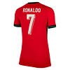 Camisola Principal Portugal Euro 2024 - Ronaldo 7 - Versão feminina