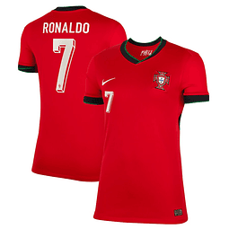 Camisola Principal Portugal Euro 2024 - Ronaldo 7 - Versão feminina