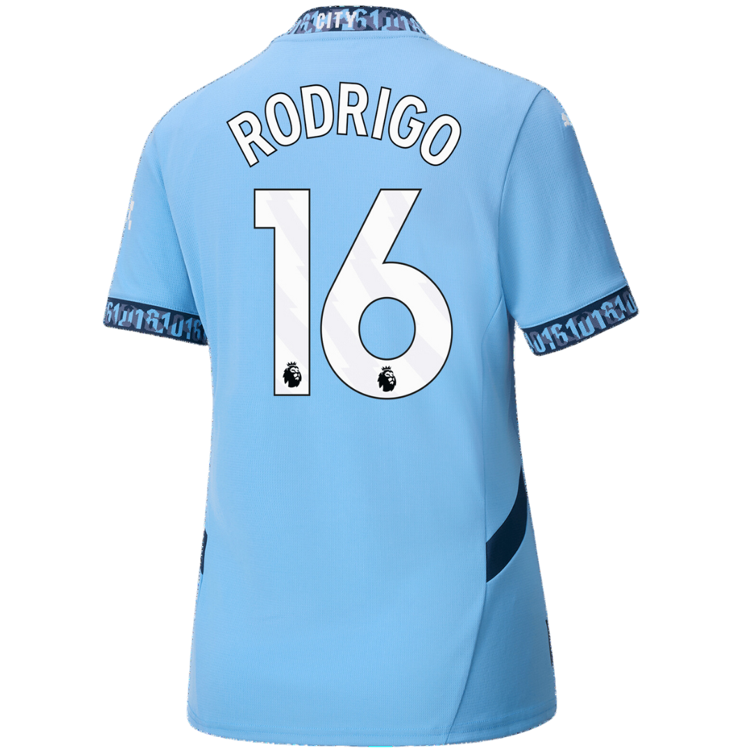 Camisola Principal Man City 24/25 - Rodrigo 16 - Versão feminina 2