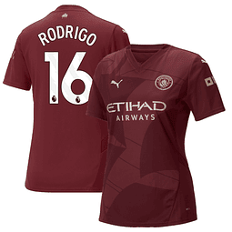 3ª Camisola Man City 24/25 - Rodrigo 16 - Versão feminina